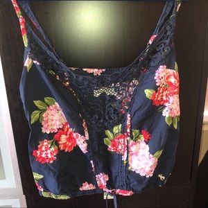Floral crop top